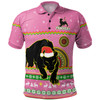 Penrith Panthers Christmas Custom Polo Shirt - Ugly Xmas And Aboriginal Patterns For Die Hard Fan Polo Shirt