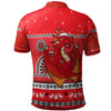 St. George Illawarra Dragons Christmas Custom Polo Shirt - Ugly Xmas And Aboriginal Patterns For Die Hard Fan Polo Shirt