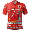 St. George Illawarra Dragons Christmas Custom Polo Shirt - Ugly Xmas And Aboriginal Patterns For Die Hard Fan Polo Shirt