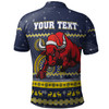 North Queensland Cowboys Christmas Custom Polo Shirt - Ugly Xmas And Aboriginal Patterns For Die Hard Fan Polo Shirt