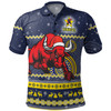 North Queensland Cowboys Christmas Custom Polo Shirt - Ugly Xmas And Aboriginal Patterns For Die Hard Fan Polo Shirt