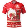 Redcliffe Dolphins Christmas Custom Polo Shirt - Ugly Xmas And Aboriginal Patterns For Die Hard Fan Polo Shirt