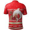 Redcliffe Dolphins Christmas Custom Polo Shirt - Ugly Xmas And Aboriginal Patterns For Die Hard Fan Polo Shirt