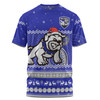 Canterbury-Bankstown Bulldogs Christmas Custom T-Shirt - Ugly Xmas And Aboriginal Patterns For Die Hard Fan T-Shirt