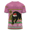 Penrith Panthers Christmas Custom T-shirt - Ugly Xmas And Aboriginal Patterns For Die Hard Fan T-shirt