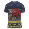 North Queensland Cowboys Christmas Custom T-shirt - Ugly Xmas And Aboriginal Patterns For Die Hard Fan T-shirt