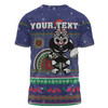 New Zealand Warriors Christmas Custom T-shirt - Ugly Xmas And Aboriginal Patterns For Die Hard Fan T-shirt