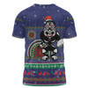 New Zealand Warriors Christmas Custom T-shirt - Ugly Xmas And Aboriginal Patterns For Die Hard Fan T-shirt