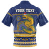 Parramatta Eels Christmas Custom Hawaiian Shirt - Ugly Xmas And Aboriginal Patterns For Die Hard Fan Hawaiian Shirt