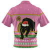 Penrith Panthers Christmas Custom Hawaiian Shirt - Ugly Xmas And Aboriginal Patterns For Die Hard Fan Hawaiian Shirt