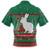 South Sydney Rabbitohs Custom Hawaiian Shirt - Ugly Xmas And Aboriginal Patterns For Die Hard Fan Hawaiian Shirt