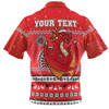 St. George Illawarra Dragons Christmas Custom Hawaiian Shirt - Ugly Xmas And Aboriginal Patterns For Die Hard Fan Hawaiian Shirt