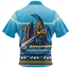 Gold Coast Titans Christmas Custom Hawaiian Shirt - Ugly Xmas And Aboriginal Patterns For Die Hard Fan Hawaiian Shirt
