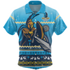 Gold Coast Titans Christmas Custom Hawaiian Shirt - Ugly Xmas And Aboriginal Patterns For Die Hard Fan Hawaiian Shirt