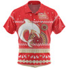 Redcliffe Dolphins Christmas Custom Hawaiian Shirt - Ugly Xmas And Aboriginal Patterns For Die Hard Fan Hawaiian Shirt