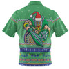 Canberra Raiders Christmas Custom Hawaiian Shirt - Ugly Xmas And Aboriginal Patterns For Die Hard Fan Hawaiian Shirt