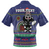 New Zealand Warriors Christmas Custom Hawaiian Shirt - Ugly Xmas And Aboriginal Patterns For Die Hard Fan Hawaiian Shirt