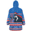 Newcastle Knights Christmas Custom Snug Hoodie - Ugly Xmas And Aboriginal Patterns For Die Hard Fan Snug Hoodie