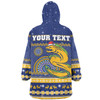 Parramatta Eels Christmas Custom Snug Hoodie - Ugly Xmas And Aboriginal Patterns For Die Hard Fan Snug Hoodie