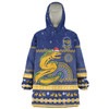 Parramatta Eels Christmas Custom Snug Hoodie - Ugly Xmas And Aboriginal Patterns For Die Hard Fan Snug Hoodie