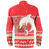 Redcliffe Dolphins Christmas Custom Long Sleeve Shirt - Ugly Xmas And Aboriginal Patterns For Die Hard Fan Long Sleeve Shirt