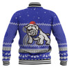 Canterbury-Bankstown Bulldogs Christmas Custom Baseball Jacket - Ugly Xmas And Aboriginal Patterns For Die Hard Fan Baseball Jacket