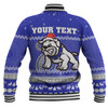 Canterbury-Bankstown Bulldogs Christmas Custom Baseball Jacket - Ugly Xmas And Aboriginal Patterns For Die Hard Fan Baseball Jacket