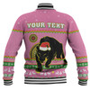 Penrith Panthers Christmas Custom Baseball Jacket - Ugly Xmas And Aboriginal Patterns For Die Hard Fan Baseball Jacket