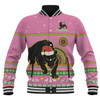 Penrith Panthers Christmas Custom Baseball Jacket - Ugly Xmas And Aboriginal Patterns For Die Hard Fan Baseball Jacket