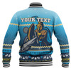 Gold Coast Titans Christmas Custom Baseball Jacket - Ugly Xmas And Aboriginal Patterns For Die Hard Fan Baseball Jacket