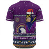 Melbourne Storm Christmas Custom Baseball Shirt - Ugly Xmas And Aboriginal Patterns For Die Hard Fan Baseball Shirt