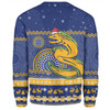 Parramatta Eels Christmas Custom Sweatshirt - Ugly Xmas And Aboriginal Patterns For Die Hard Fan Sweatshirt