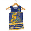 Parramatta Eels Christmas Custom Men Singlet - Ugly Xmas And Aboriginal Patterns For Die Hard Fan Men Singlet