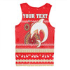 Redcliffe Dolphins Christmas Custom Men Singlet - Ugly Xmas And Aboriginal Patterns For Die Hard Fan Men Singlet