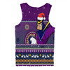 Melbourne Storm Christmas Custom Men Singlet - Ugly Xmas And Aboriginal Patterns For Die Hard Fan Men Singlet