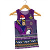 Melbourne Storm Christmas Custom Men Singlet - Ugly Xmas And Aboriginal Patterns For Die Hard Fan Men Singlet