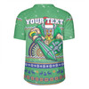 Canberra Raiders Christmas Custom Rugby Jersey - Ugly Xmas And Aboriginal Patterns For Die Hard Fan Rugby Jersey