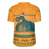 Australia Wallabies Christmas Custom Rugby Jersey - Ugly Xmas And Aboriginal Patterns For Die Hard Fan Rugby Jersey