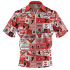 St. George Illawarra Dragons Zip Polo Shirt - Team Of Us Die Hard Fan Supporters Comic Style Zip Polo Shirt