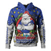 Canterbury-Bankstown Bulldogs Christmas Custom Hoodie - Merry Christmas Our Beloved Team With Aboriginal Dot Art Pattern Hoodie