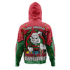 South Sydney Rabbitohs Custom Hoodie - Merry Christmas Our Beloved Team With Aboriginal Dot Art Pattern Hoodie
