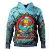 Gold Coast Titans Christmas Custom Hoodie - Merry Christmas Our Beloved Team With Aboriginal Dot Art Pattern Hoodie