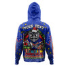 New Zealand Warriors Christmas Custom Hoodie - Merry Christmas Our Beloved Team With Aboriginal Dot Art Pattern Hoodie