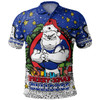 Canterbury-Bankstown Bulldogs Christmas Custom Polo Shirt - Merry Christmas Our Beloved Team With Aboriginal Dot Art Pattern Polo Shirt
