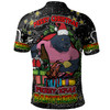 Penrith Panthers Christmas Custom Polo Shirt - Merry Christmas Our Beloved Team With Aboriginal Dot Art Pattern Polo Shirt
