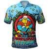 Gold Coast Titans Christmas Custom Polo Shirt - Merry Christmas Our Beloved Team With Aboriginal Dot Art Pattern Polo Shirt