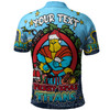 Gold Coast Titans Christmas Custom Polo Shirt - Merry Christmas Our Beloved Team With Aboriginal Dot Art Pattern Polo Shirt