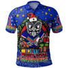 New Zealand Warriors Christmas Custom Polo Shirt - Merry Christmas Our Beloved Team With Aboriginal Dot Art Pattern Polo Shirt