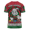 South Sydney Rabbitohs Custom T-shirt - Merry Christmas Our Beloved Team With Aboriginal Dot Art Pattern T-shirt