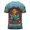 Gold Coast Titans Christmas Custom T-shirt - Merry Christmas Our Beloved Team With Aboriginal Dot Art Pattern T-shirt